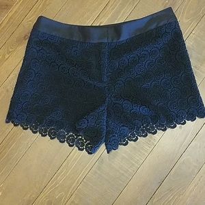 Navy Blue Lacey Shorts